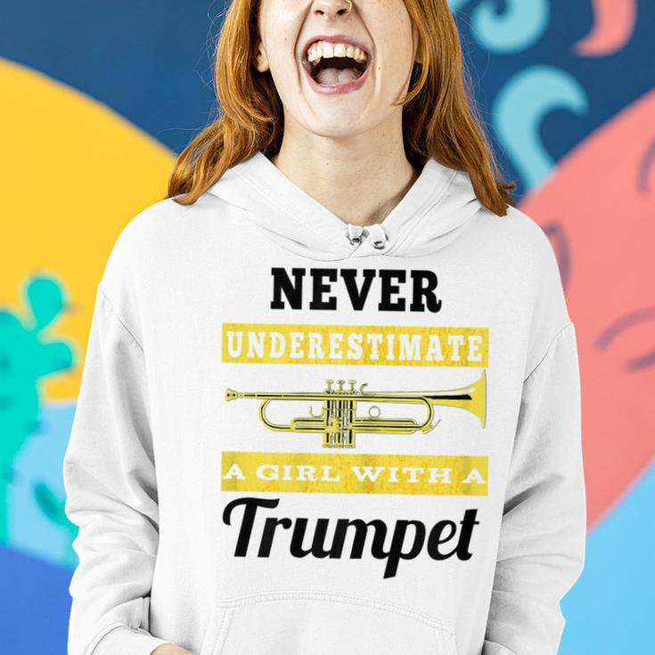 Never Underestimate A Girl With A Trumpet Band Women Hoodie Gifts for Her