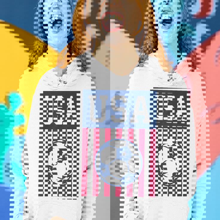 Usa Soccer Women Men Kids American Soccer Fan Soccer Funny Gifts Women Hoodie Gifts for Her