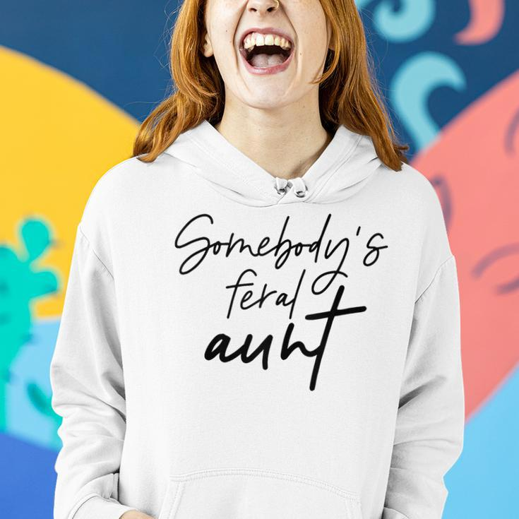 Vintage Somebodys Feral Aunt Funny Mothers Day Mom Mama Gifts For Mom Funny Gifts Women Hoodie Gifts for Her