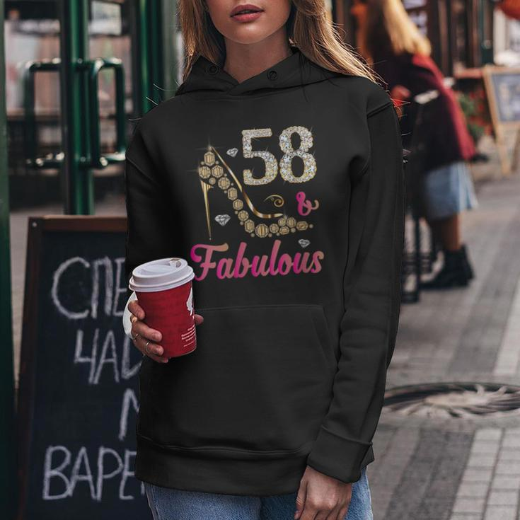 58 And Fabulous Funny 58Th Birthday Cute Gift Beautiful Fun Gift For Womens Women Hoodie Unique Gifts