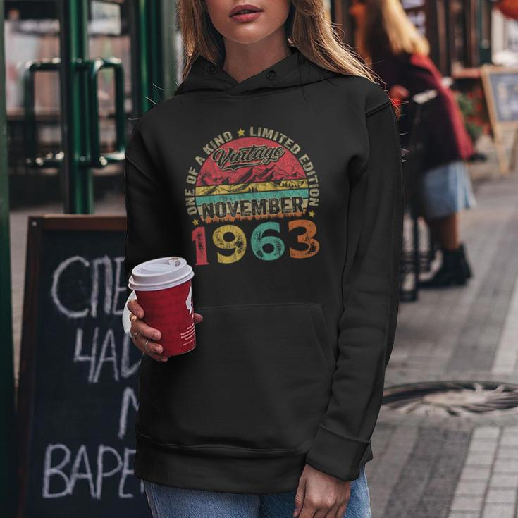 60 Years Old Made In November 1963 60Th Birthday Women Women Hoodie Funny Gifts