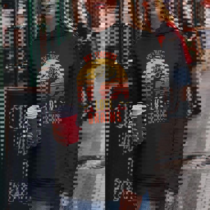 Art Teachers Love Brains Funny Teacher Halloween Gift Gifts For Teacher Funny Gifts Women Hoodie Unique Gifts