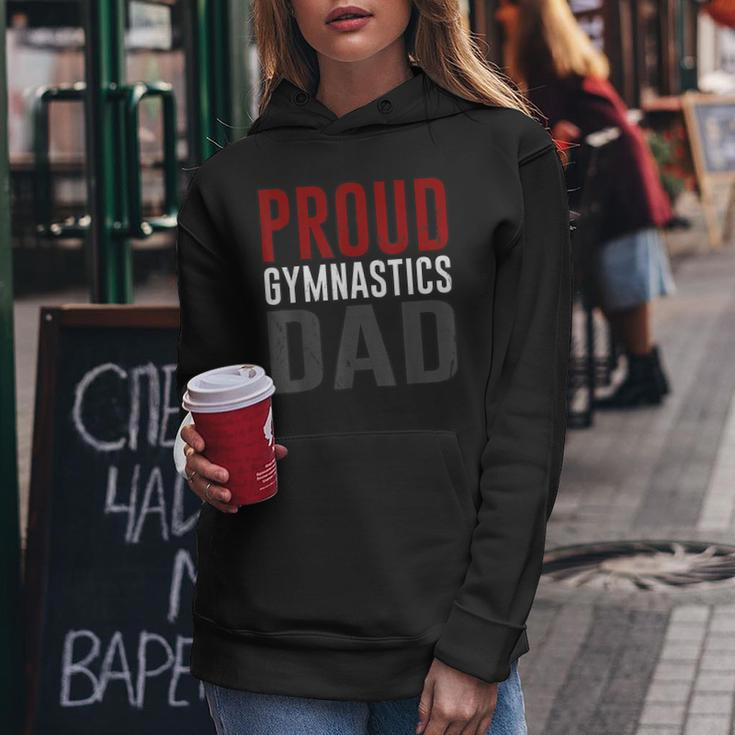 Awesome Distressed Proud Gymnastics Dad Funny Gifts For Dad Women Hoodie Unique Gifts