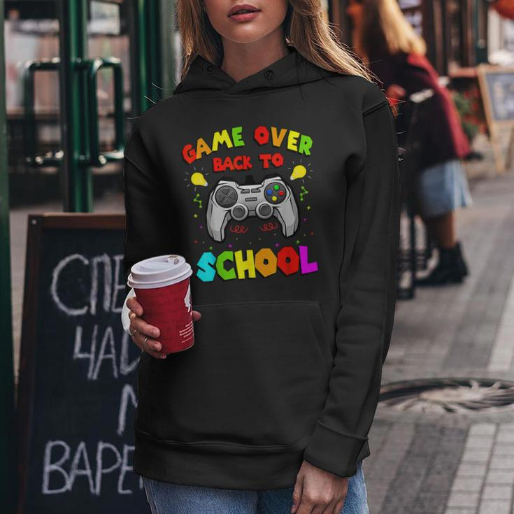 Back To School Funny Game Over Teacher Student Controller Women Hoodie Unique Gifts