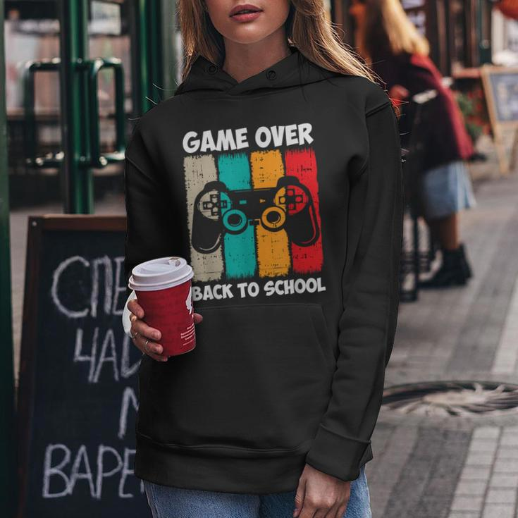 Back To School Funny Game Over Teacher Student Video Game Women Hoodie Personalized Gifts