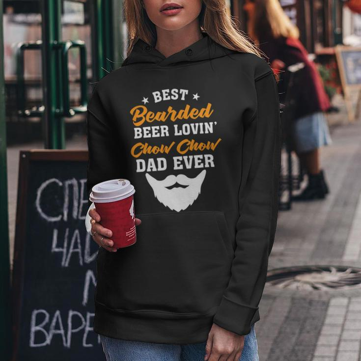Beer Best Bearded Beer Lovin Shiba Inu Dad Funny Dog Lover Humor Women Hoodie Unique Gifts