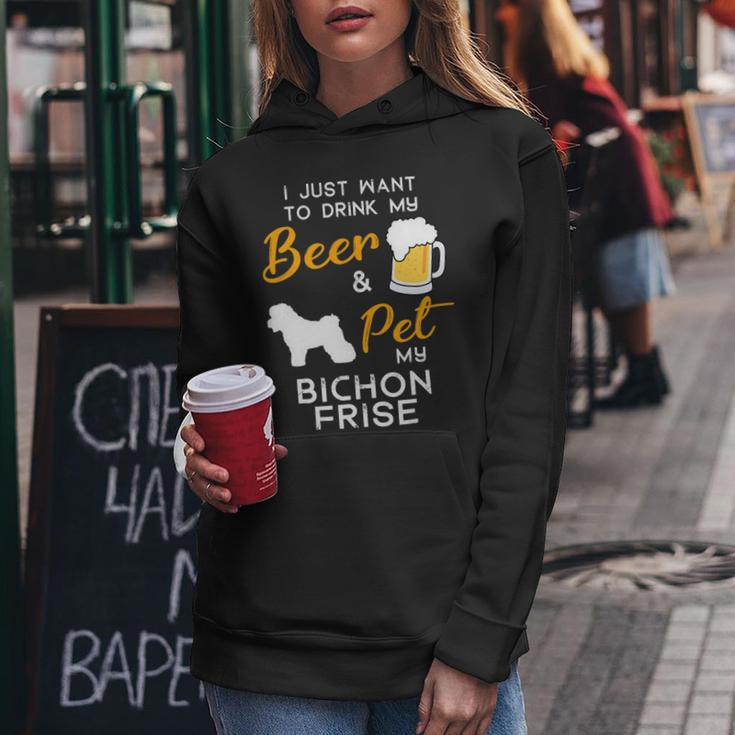 Beer Bichon Frise Dog Beer Lover Owner Christmas Birthday Gift Women Hoodie Unique Gifts