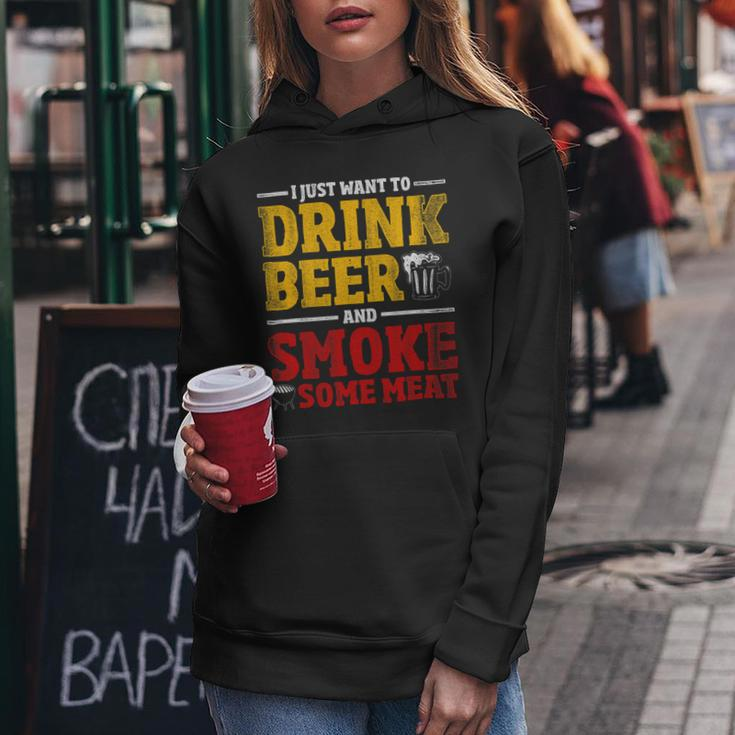 Beer Funny Bbq Chef Beer Smoked Meat Lover Gift Grilling Bbq Women Hoodie Unique Gifts