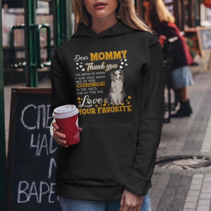Blue Merle Collie Dear Mommy Thank You For Being My Mommy Women Hoodie Unique Gifts