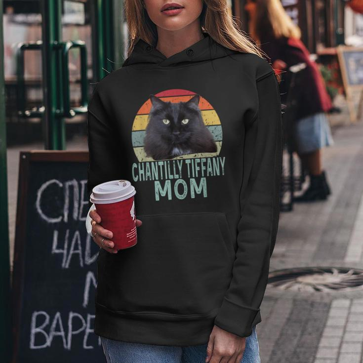 Chantilly-Tiffany Cat Mom Retro Vintage Cats Heartbeat Women Hoodie Unique Gifts