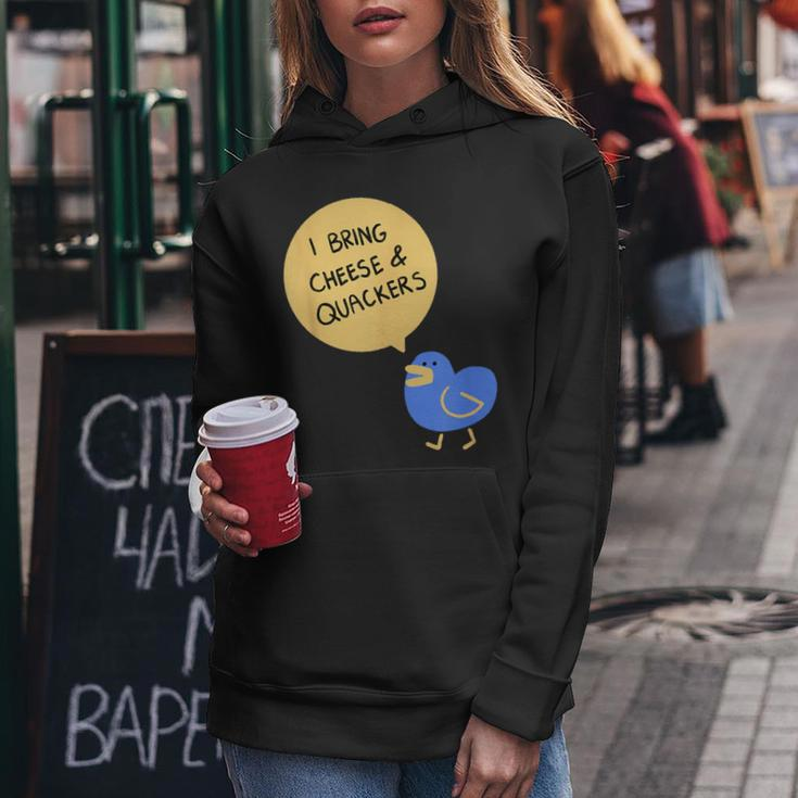 Cheese And Quackers Duck Pun Women Hoodie Unique Gifts