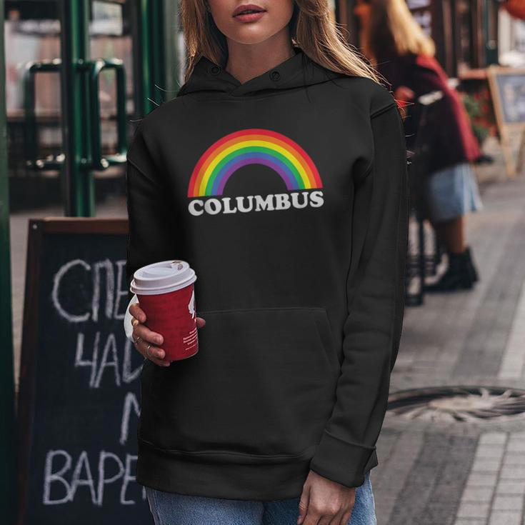 Columbus Rainbow Lgbtq Gay Pride Lesbians Queer Women Hoodie Unique Gifts