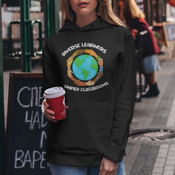 Diverse Learners Unified Classrooms Autism Sped Teacher Women Hoodie Unique Gifts