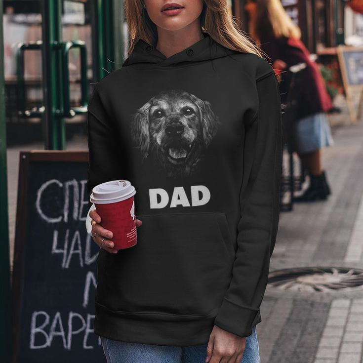 Dog Breed Face Lover Golden Retriever Dad Women Hoodie Unique Gifts