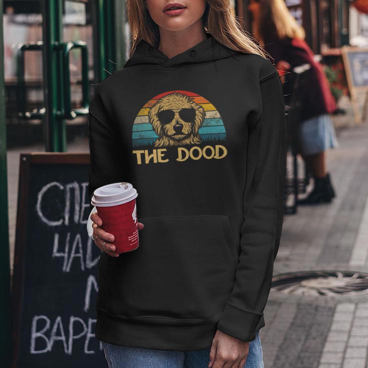 Dog Goldendoodle Retro Goldendoodle The Dood Giftss Dad Mom Kids Women Hoodie Unique Gifts