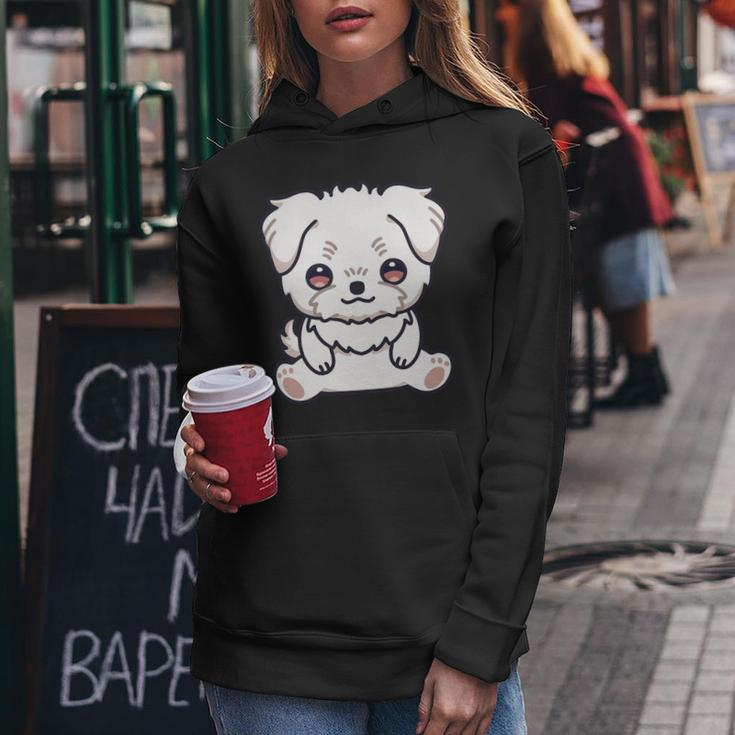 Dog Maltese Cute Kawaii Lover Owner Puppy Aesthetic Women Hoodie Unique Gifts