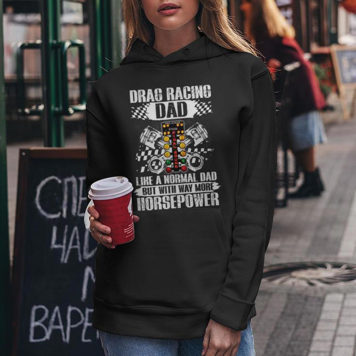 Drag Racing Dad With Way More Horsepower Car Mechanic Dad Gift For Mens Women Hoodie Unique Gifts