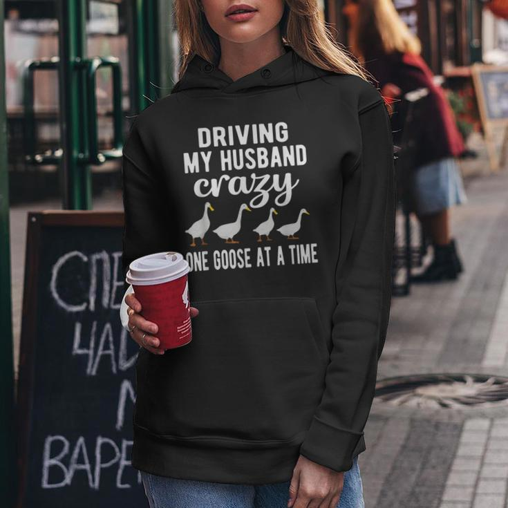 Driving Husband Crazy Goose Mom Goose Lover Goose Mama Women Hoodie Unique Gifts