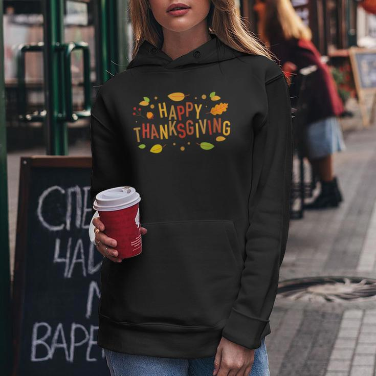 Fall Color Cute Adorable Happy Thanksgiving Women Hoodie Unique Gifts