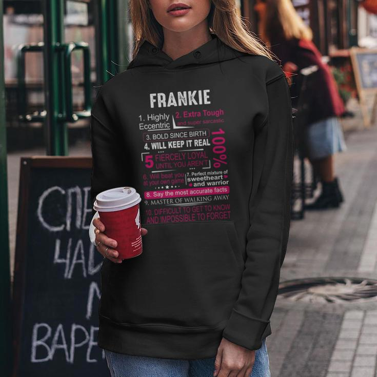 Frankie Name Gift Frankie Name V2 Women Hoodie Funny Gifts