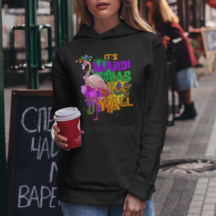 Funny Carnival Party Gift Idea Flamingo Mardi Gras Flamingo Funny Gifts Women Hoodie Unique Gifts