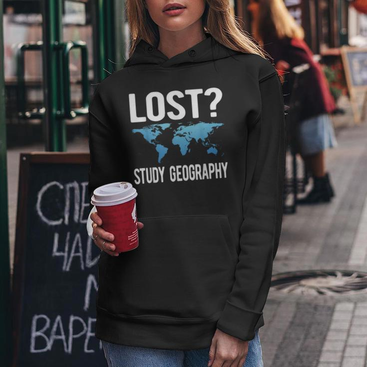 Geography Teacher Lost Study Geography Women Hoodie Unique Gifts