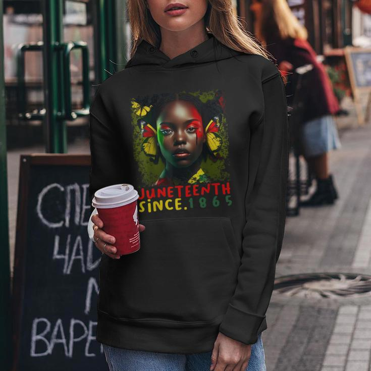 Funny Junenth For Women Freedom Since 1865 African Pride Women Hoodie Unique Gifts