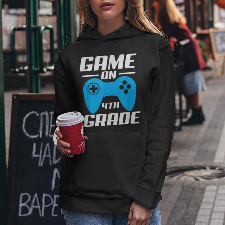 Game On Video Controller 4Th Grade Women Hoodie Unique Gifts