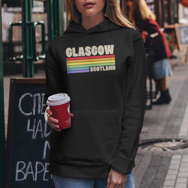 Glasgow Scotland United Kingdom Rainbow Gay Pride Merch Women Hoodie Unique Gifts