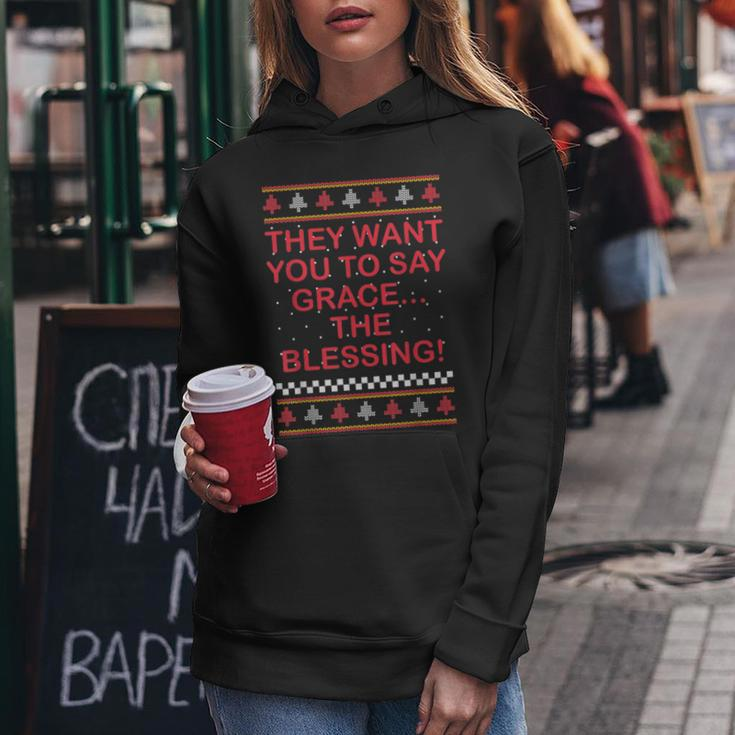 Grace The Blessing Ugly Christmas Sweaters Women Hoodie Unique Gifts