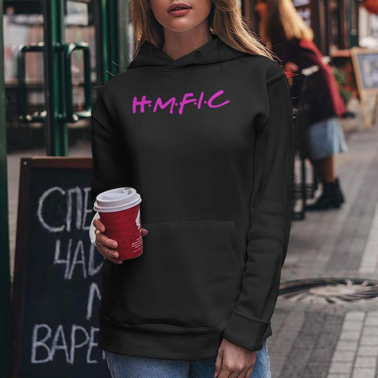 Hmfic With Bright Pink Head Mother Fucker In Charge Women Hoodie Unique Gifts