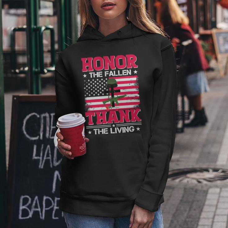Honor The Fallen Thank The Living Veterans Day 281 Women Hoodie Unique Gifts