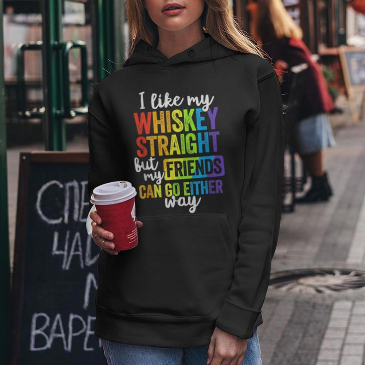 I Like My Whiskey Straight Lgbt Pride Gay Lesbian Women Hoodie Unique Gifts
