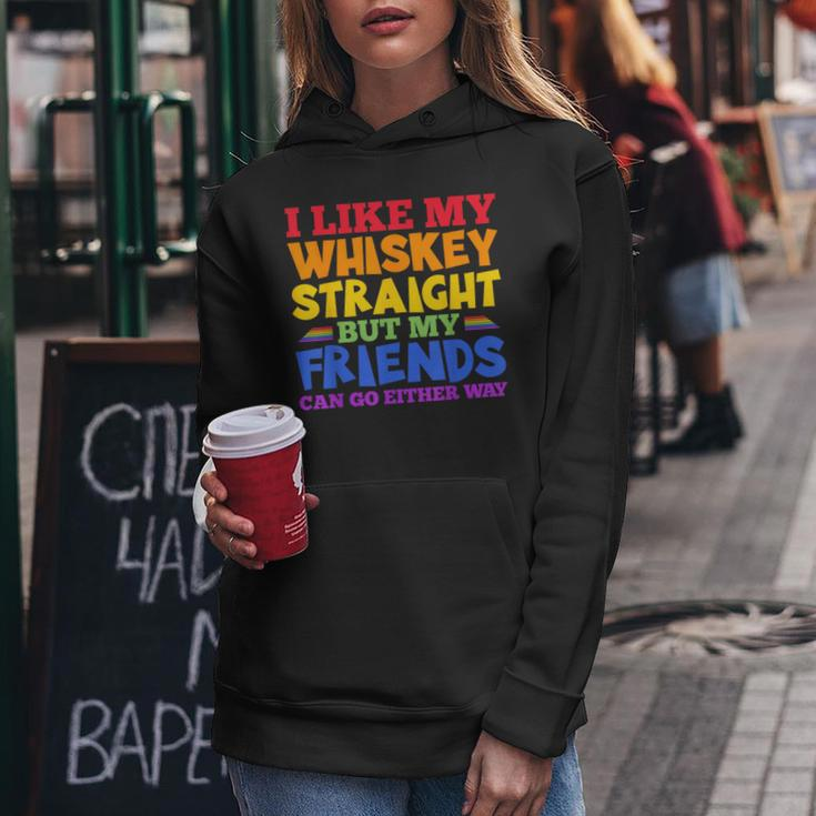 I Like My Whiskey Straight Lgbtq Gay Pride Month Women Hoodie Unique Gifts