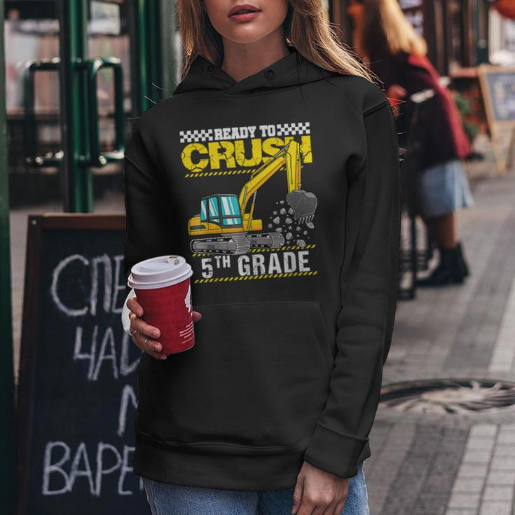 Im Ready To Crush 5Th Grade Construction Vehicle Boys Women Hoodie Personalized Gifts