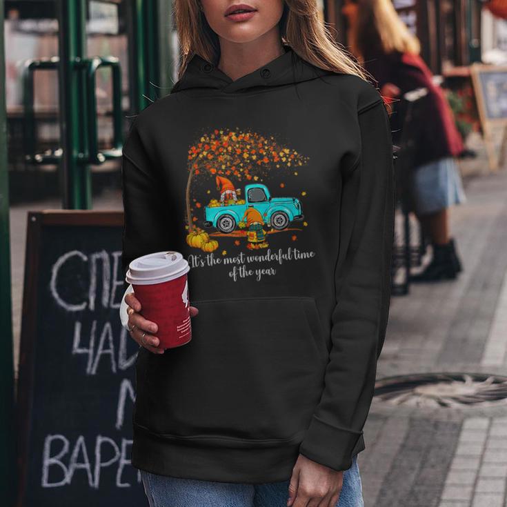 It's The Most Wonderful Time Of The Year Gnomes Autumn Fall Women Hoodie Unique Gifts