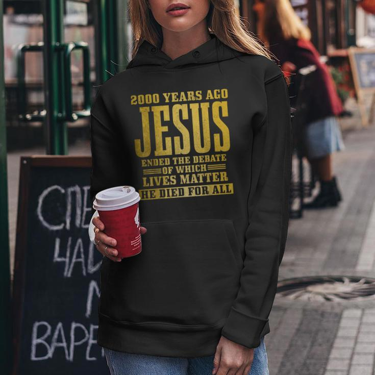 Jesus Died For All Christian Faith Bible Pastor Religious Women Hoodie Unique Gifts