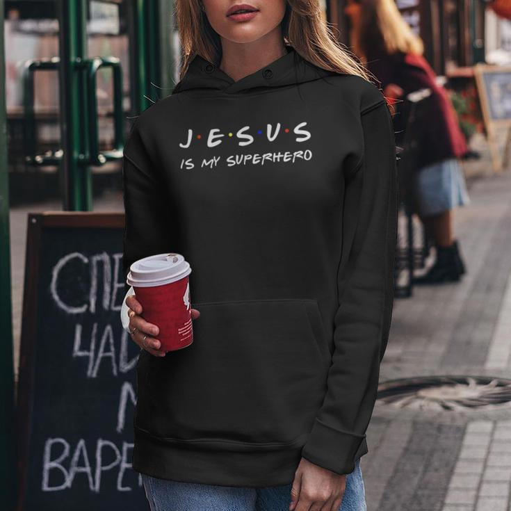 Jesus Is My Superhero Believe God Powerful Christian Women Hoodie Funny Gifts