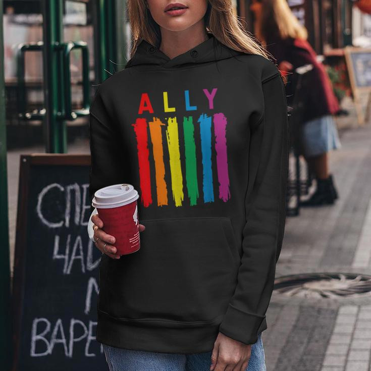 Lgbt Ally Pride Rainbow Proud Ally Women Hoodie Funny Gifts