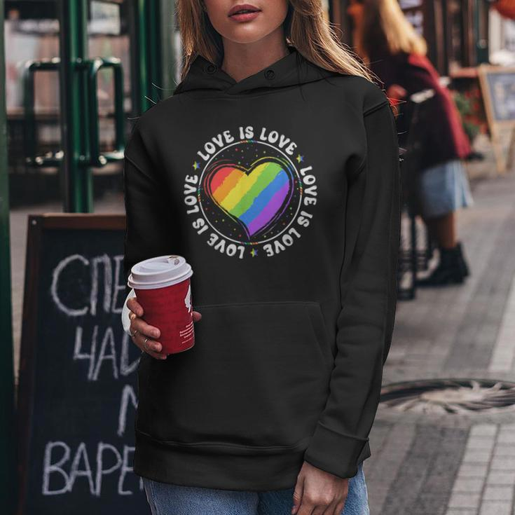 Lgbtq Love Is Love Gay Pride Lgbt Ally Rainbow Flag Vintage Pride Month Funny Designs Funny Gifts Women Hoodie Unique Gifts