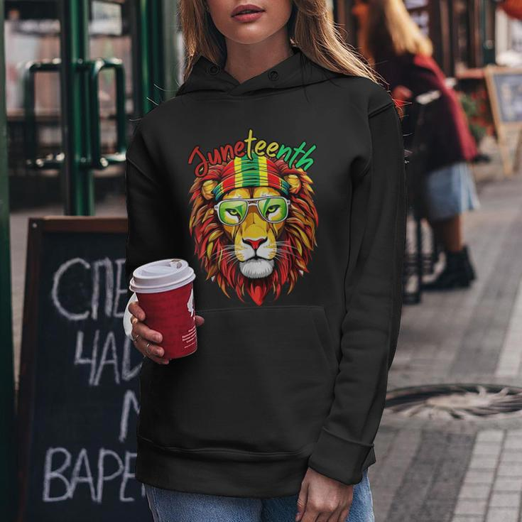 Lion Junenth Women Dress Black History Freedom Gifts For Lion Lovers Funny Gifts Women Hoodie Unique Gifts