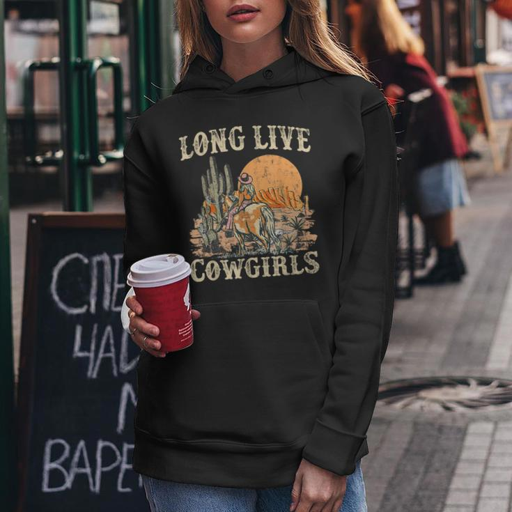 Long Live Howdy Rodeo Western Country Cowgirls Graphic Women Hoodie Unique Gifts