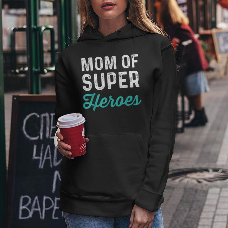 Mom Of Super Heroes | Funny Mommy Superhero Movie Gifts For Mom Funny Gifts Women Hoodie Unique Gifts