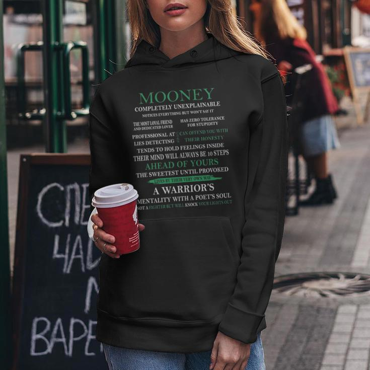 Mooney Name Gift Mooney Completely Unexplainable Women Hoodie Funny Gifts