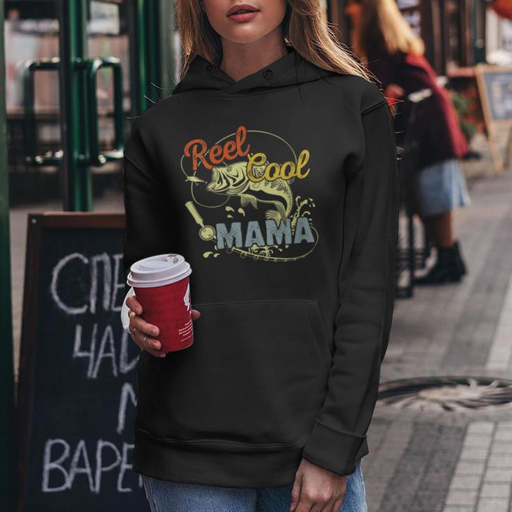 Mothers Day Funny Retro Reel Cool Mama Fishing Lover Gift For Womens Gift For Women Women Hoodie Unique Gifts