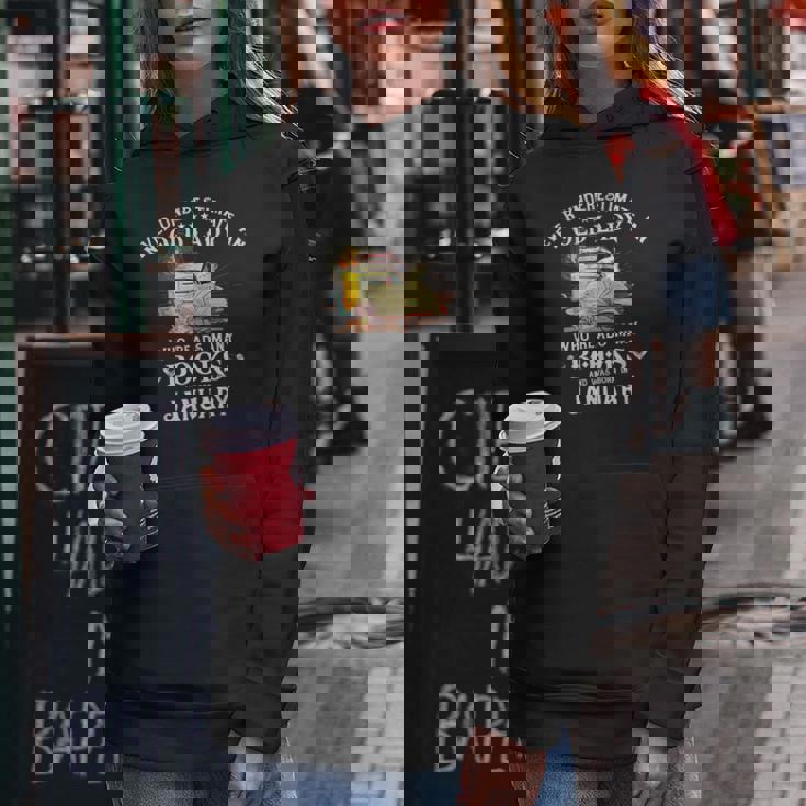 Never Underestimate Old Lady Who Reads Many Books January Women Hoodie Unique Gifts