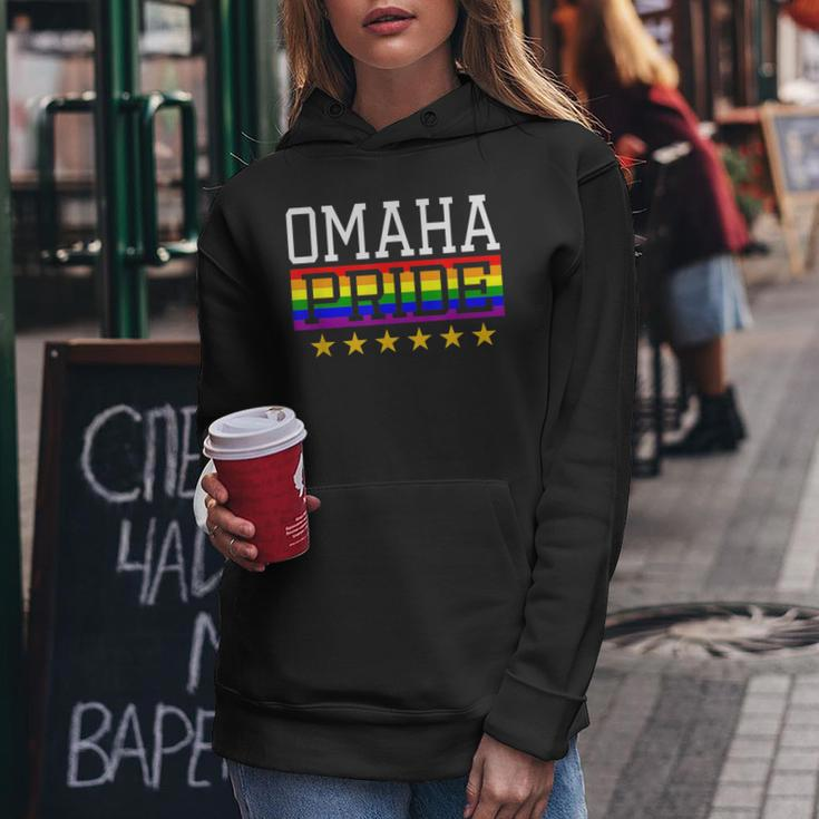 Omaha Pride Gay Lesbian Queer Lgbt Rainbow Flag Nebraska Women Hoodie Unique Gifts