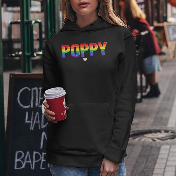 Poppy Lgbt Gay Pride Month Lgbtq Fathers Day Rainbow Flag Women Hoodie Unique Gifts