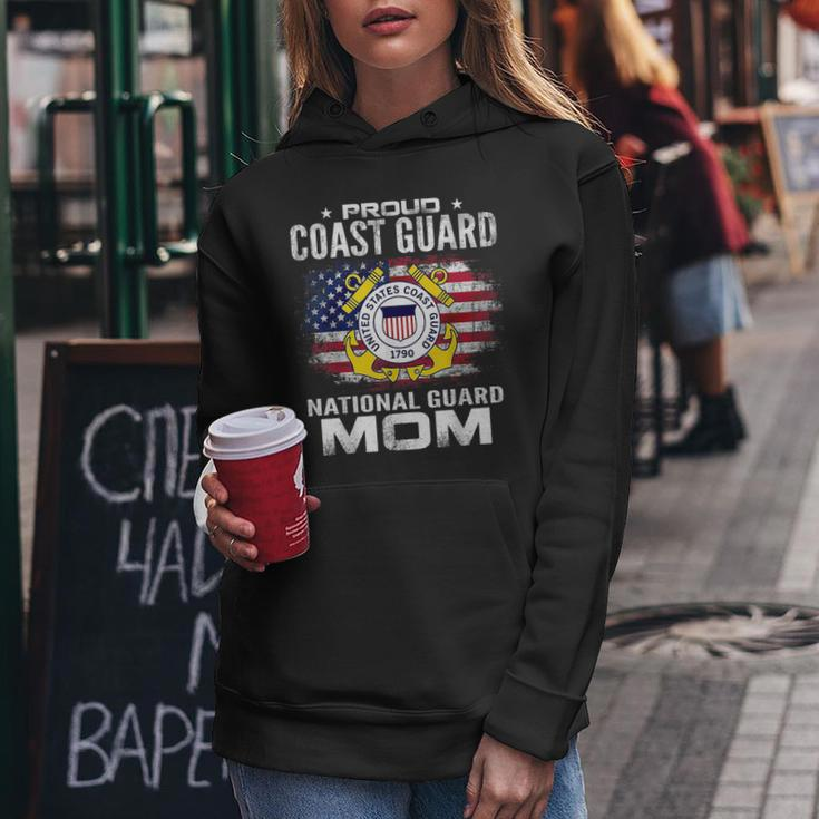 Proud Coast Guard National Guard Mom Gift Veteran Day Gifts For Mom Funny Gifts Women Hoodie Unique Gifts