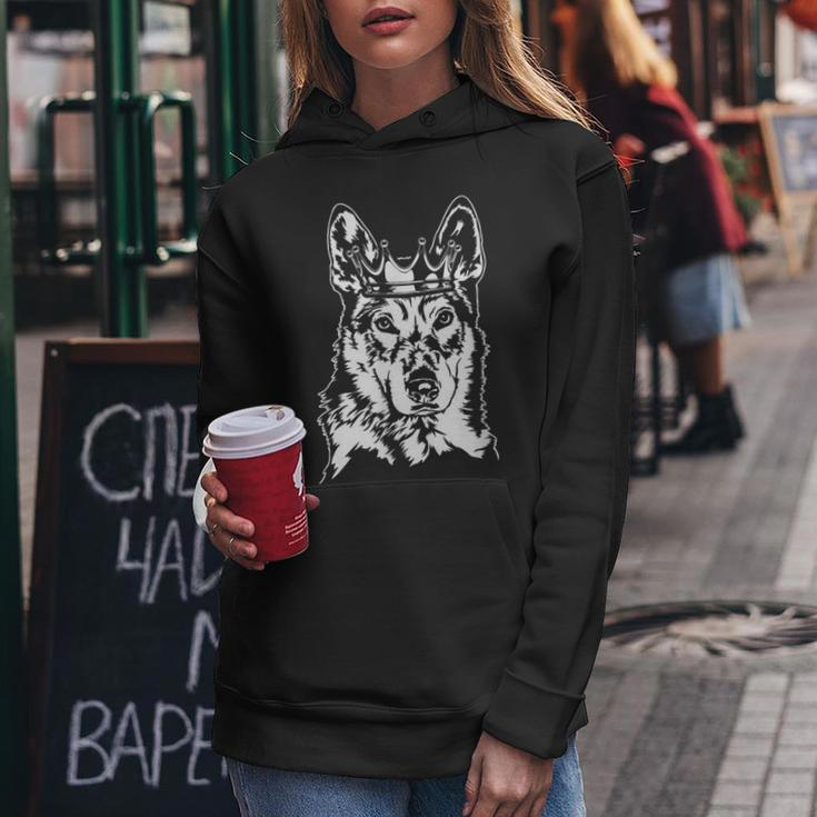 Proud Czechoslovakian Wolfdog With Crown Dog Mom Dog Women Hoodie Unique Gifts